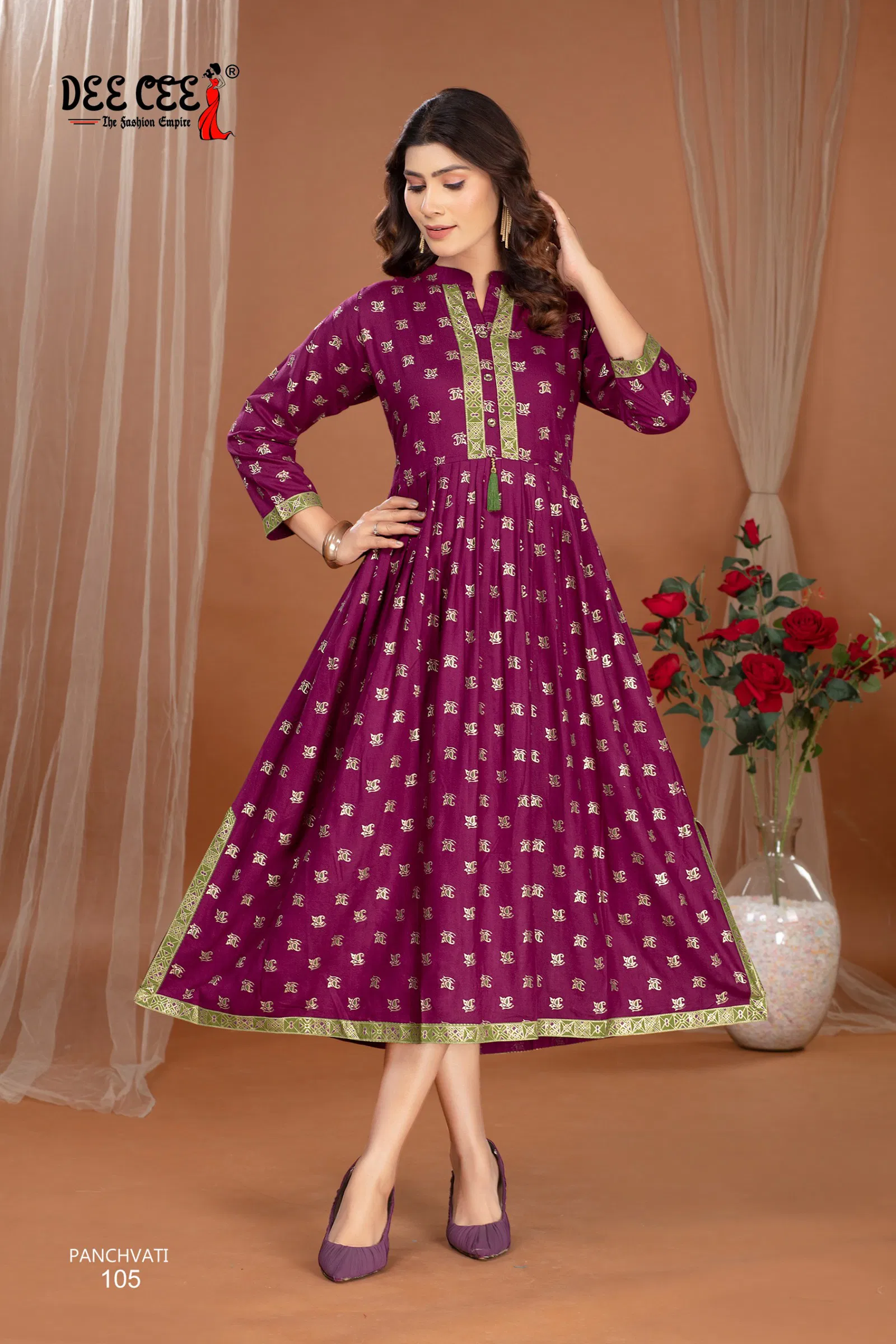 Deecee Panchvati Casual Wear Plain Rayon Kurtis Collection